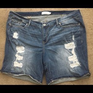 NEW PRICE SLASH! Boyfriend Jean Shorts Distressed